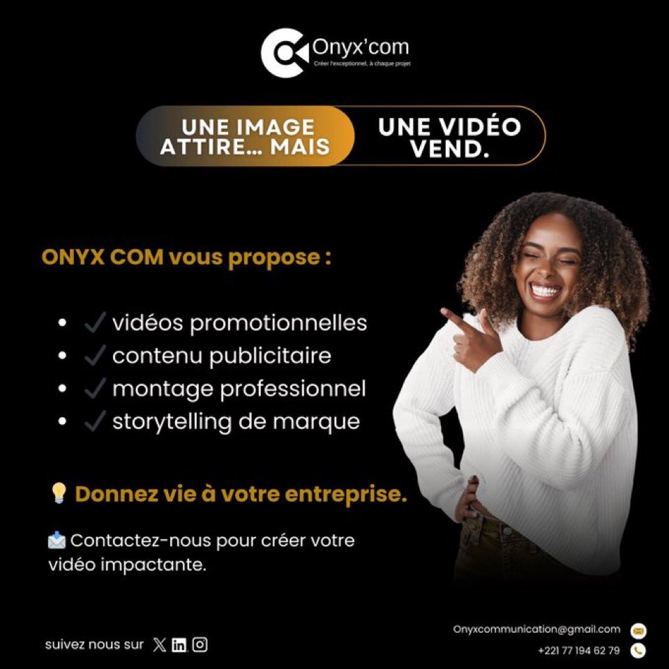 badara_25's tweet photo. Besoin d’une vidéo professionnelle sans exploser votre budget ?

🎬 Tournage
✂️ Montage
🎨 Retouches &amp; étalonnage
�� Format adapté aux réseaux sociaux

🔥 Tarifs accessibles pour entrepreneurs, marques, événements et PME.

📩 Intéressé(e) ? DM pour en savoir plus.

771946279 https://t.co/ovYojrP7OX