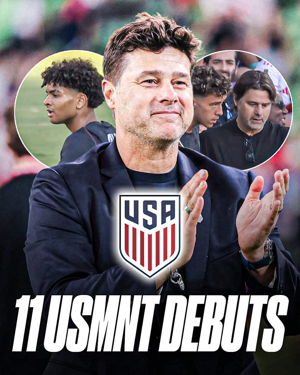usmntonly's tweet photo. USMNT debuts: 

▫️ Cavan Sullivan (16)
▫️ Mathis Albert (17)
▫️ Adri Mehmeti (17)
▫️ Julian Hall (18)
▫️ Peyton Miller (18)
▫️ Neil Pierre (18)
▫️ Justin Ellis (19)
▫️ Zavier Gozo (19)
▫️ Diego Kochen (20)
▫️ Frankie Westfield (20)
▫️ Brooklyn Raines (21)

THE FUTURE IS NOW 🇺🇸 https://t.co/f3e4HXpfjE