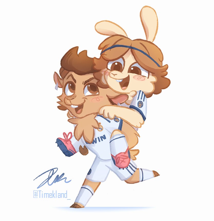 TimekFromAo3's tweet photo. Dear #Modrictwt here are my bunny Modrić offerings, alongside ram Cristiano and husky Rakitić. https://t.co/BVF40LZaib
