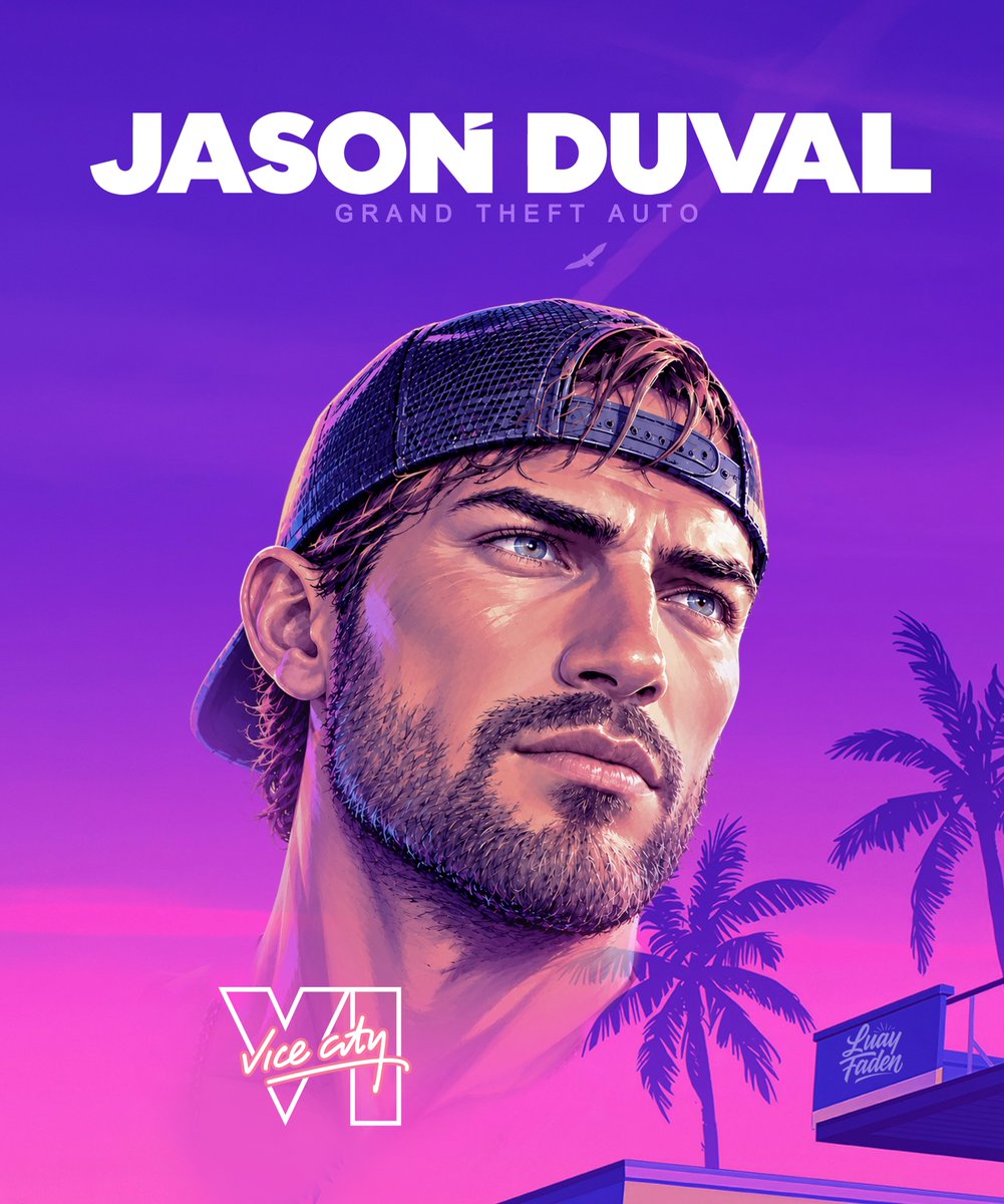luayfaden's tweet photo. Grand Theft Auto VI🌴

.

Art work ps + Ai 
Jason Duval 😈

#GTAVI #GTA #قراند6 https://t.co/ty9xnWl3ZG