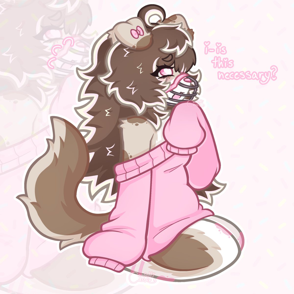 confetticassie's tweet photo. what's a pup without her muzzle? :3 https://t.co/klTZ3hkrTh