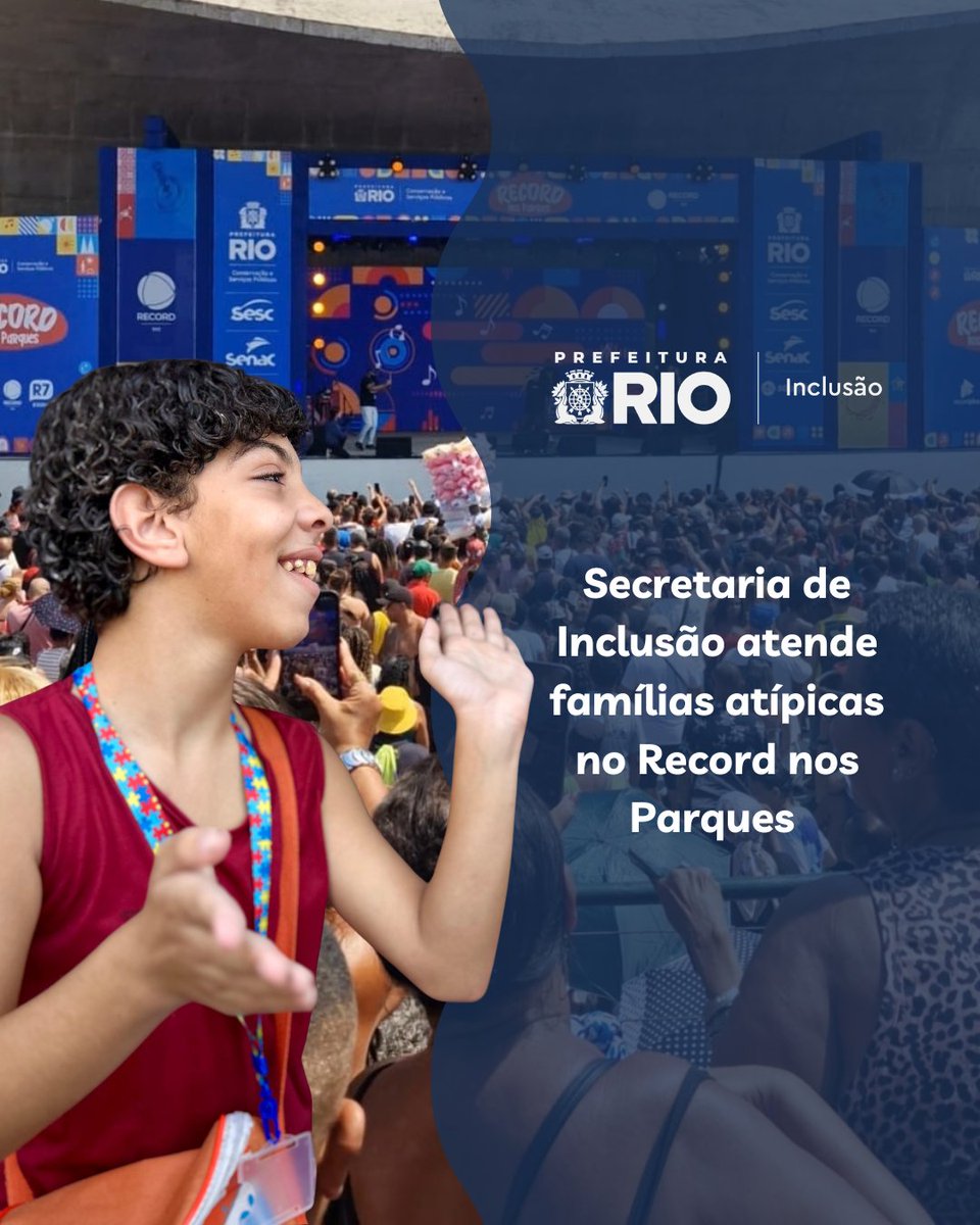 inclusaorio's tweet photo. Neste sábado (26), a Secretaria Especial de Inclusão esteve no Parque Madureira, durante o Record nos Parques, levando informação, acolhimento e orientação sobre direitos para pessoas autistas, neurodivergentes e suas famílias. https://t.co/aAxawHGnau