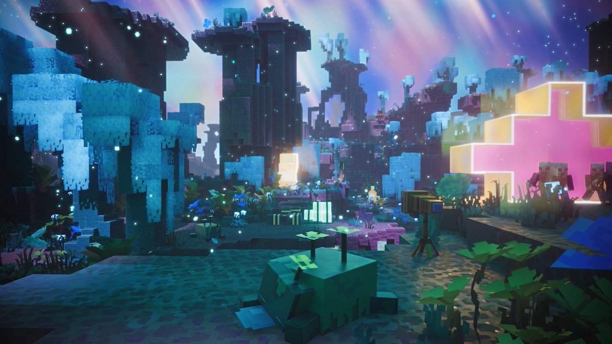 MarcosMarMall's tweet photo. AMO como Mojang ha diseñado está dimensión, es totalmente opuesta a como imaginaba la comunidad, en vez de ser oscura, sombría, silenciosa y lúgubre, es luminosa, alegre, musical y relajante, es lo que siempre quise de esta cuarta dimensión 
Nunca me gustaron los mods como+ https://t.co/Cv7pldWs8T