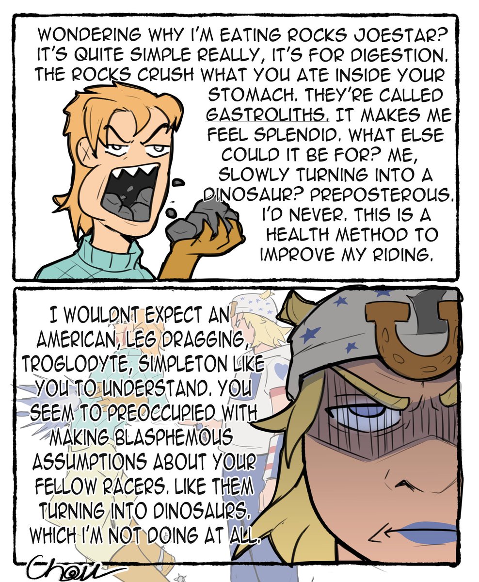 _Choil_'s tweet photo. I'm quite excited for steel ball run 🐎 https://t.co/ZjOgrxs5k6
