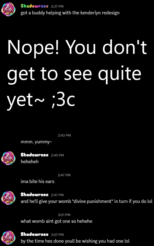 ShadowRoseVT's tweet photo. heheheh the redesign is going well it seems~ cant wait to show you guys what me and @Punished_Kain are working on for one of my oc's~ https://t.co/KiAqZqq5H6