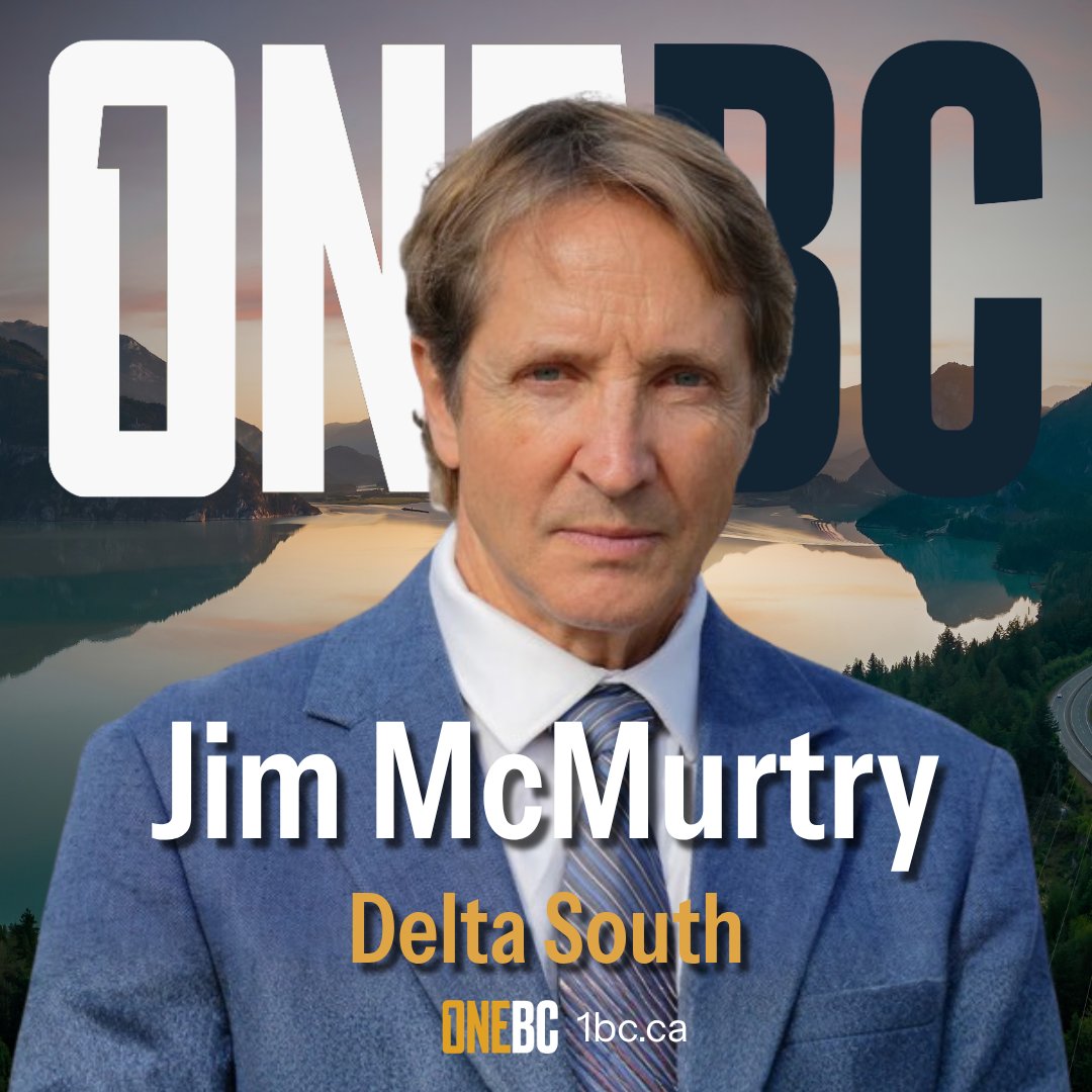 One_BCHQ's tweet photo. OneBC is proud to run @JimMcMurtry01 as our candidate for Delta South! https://t.co/HYbgsyWTal