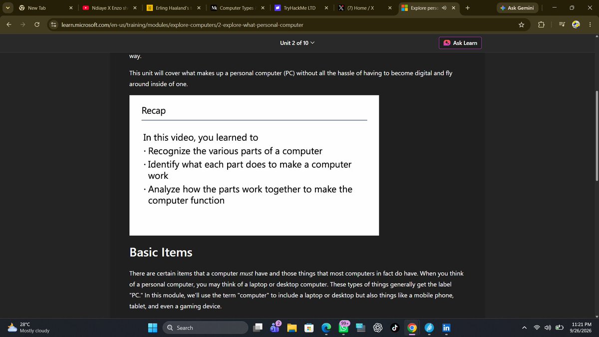 zai11005's tweet photo. Day 6/60
Learnt about computer types &amp;threat vectors
Learnt about all the types of computers 
Learnt about part of computers CPU,  Disk drive, Network adapter... https://t.co/rEQGeyMQs8