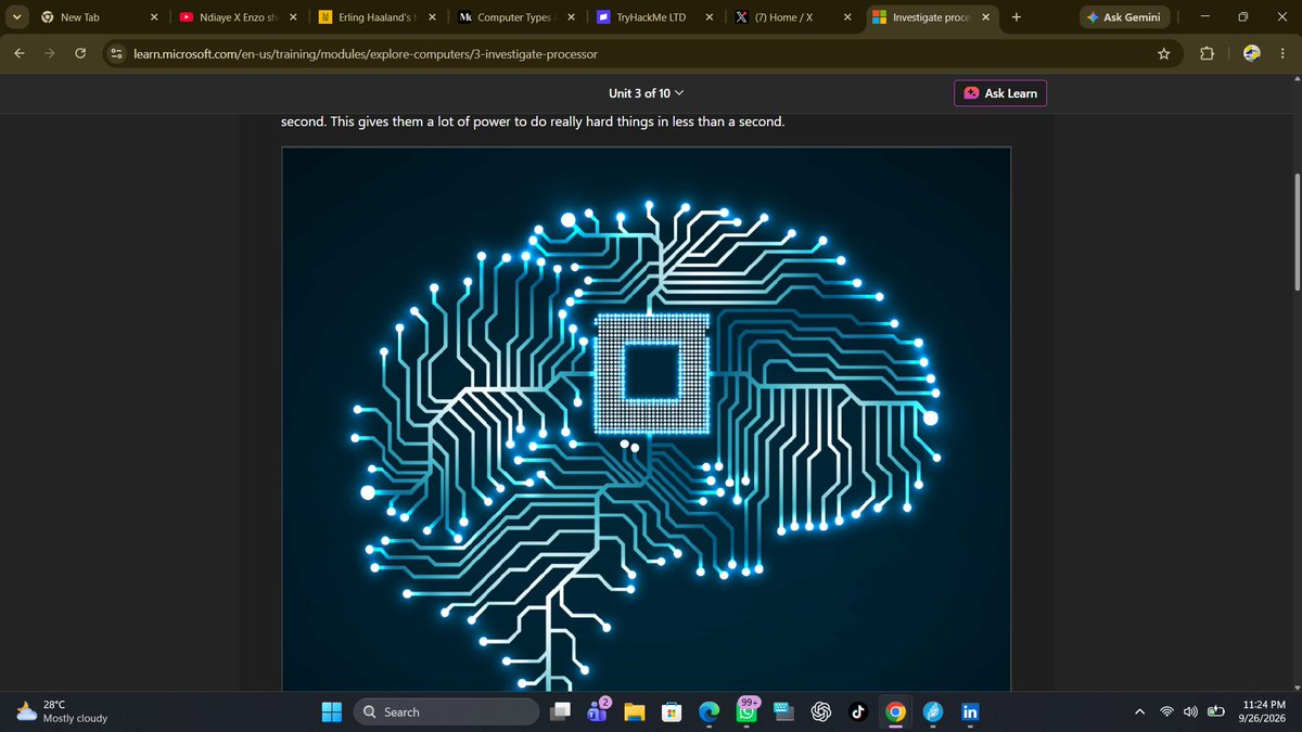 zai11005's tweet photo. Day 6/60
Learnt about computer types &amp;threat vectors
Learnt about all the types of computers 
Learnt about part of computers CPU,  Disk drive, Network adapter... https://t.co/rEQGeyMQs8