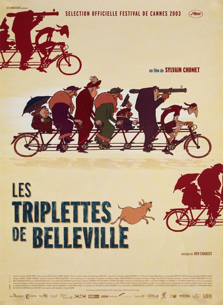 cartoonscopio's tweet photo. Dedicamos nuestro podcast a un film de animación de culto, que merece ser reivindicado: “Bienvenidos a Belleville” (“Les Triplettes de Belleville”), estrenado en 2003, primer largometraje dirigido por el polifacético realizador francés Sylvain Chomet. 
https://t.co/1wIm0OrojJ https://t.co/w0nH6jcreg