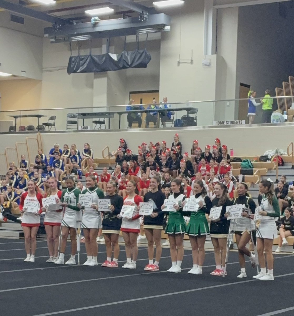 YHSTigerCheer's tweet photo. Congratulations to junior Kaylee Holmes and senior Josie Taylor on earning all-conference honors! Your teammates and coaches are so proud of you!! #BuiltToRoar #HHC https://t.co/8WHzdDTpr8