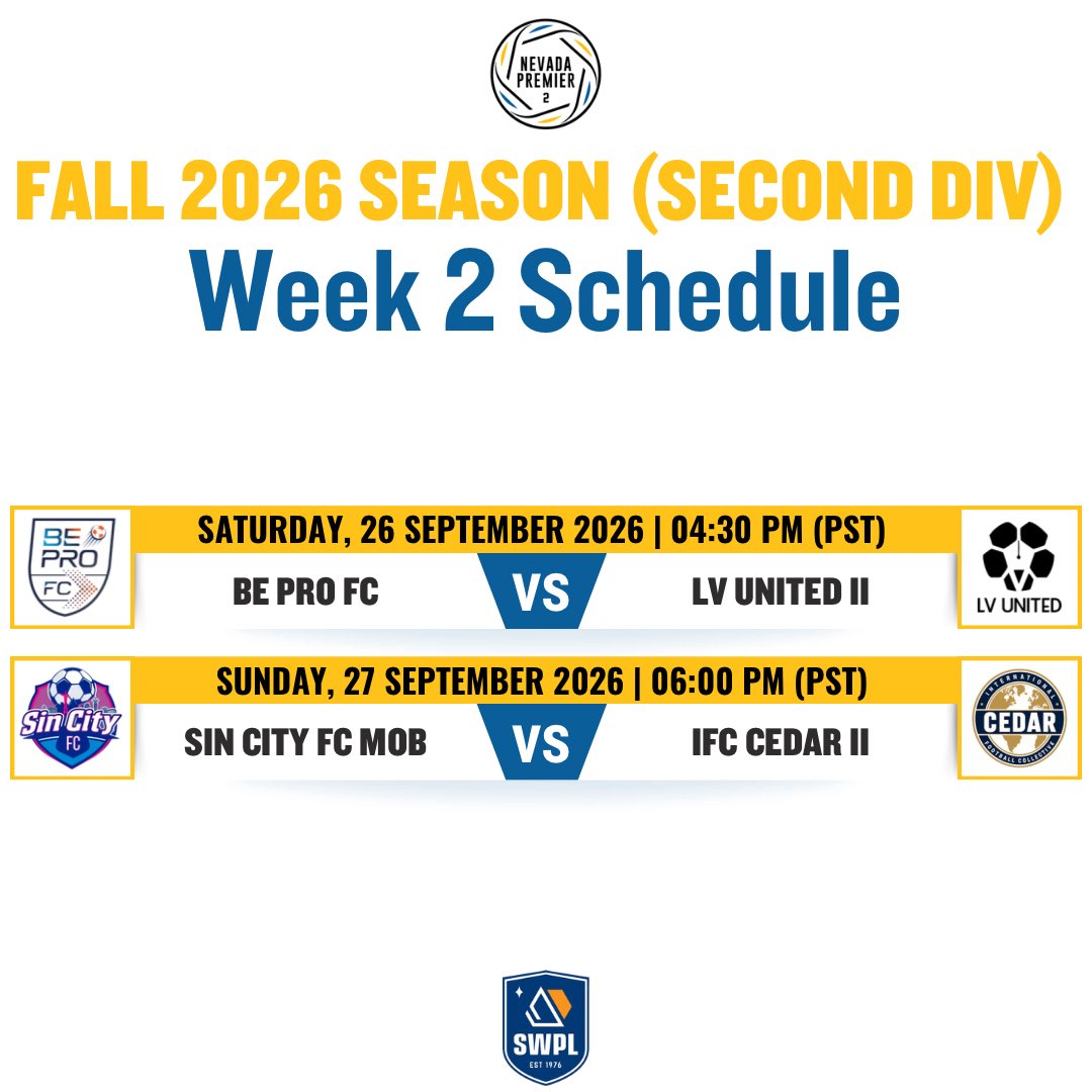 nvpremierleague's tweet photo. Matchweek 2 https://t.co/iidVwCi6ka