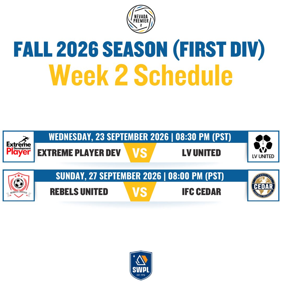 nvpremierleague's tweet photo. Matchweek 2 https://t.co/iidVwCi6ka