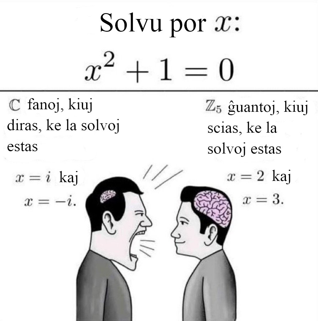 EMemeoj's tweet photo. #memeo por matematikemaj esperantistoj (aparte algebristoj) #Esperanto https://t.co/aZ9nxy31uq