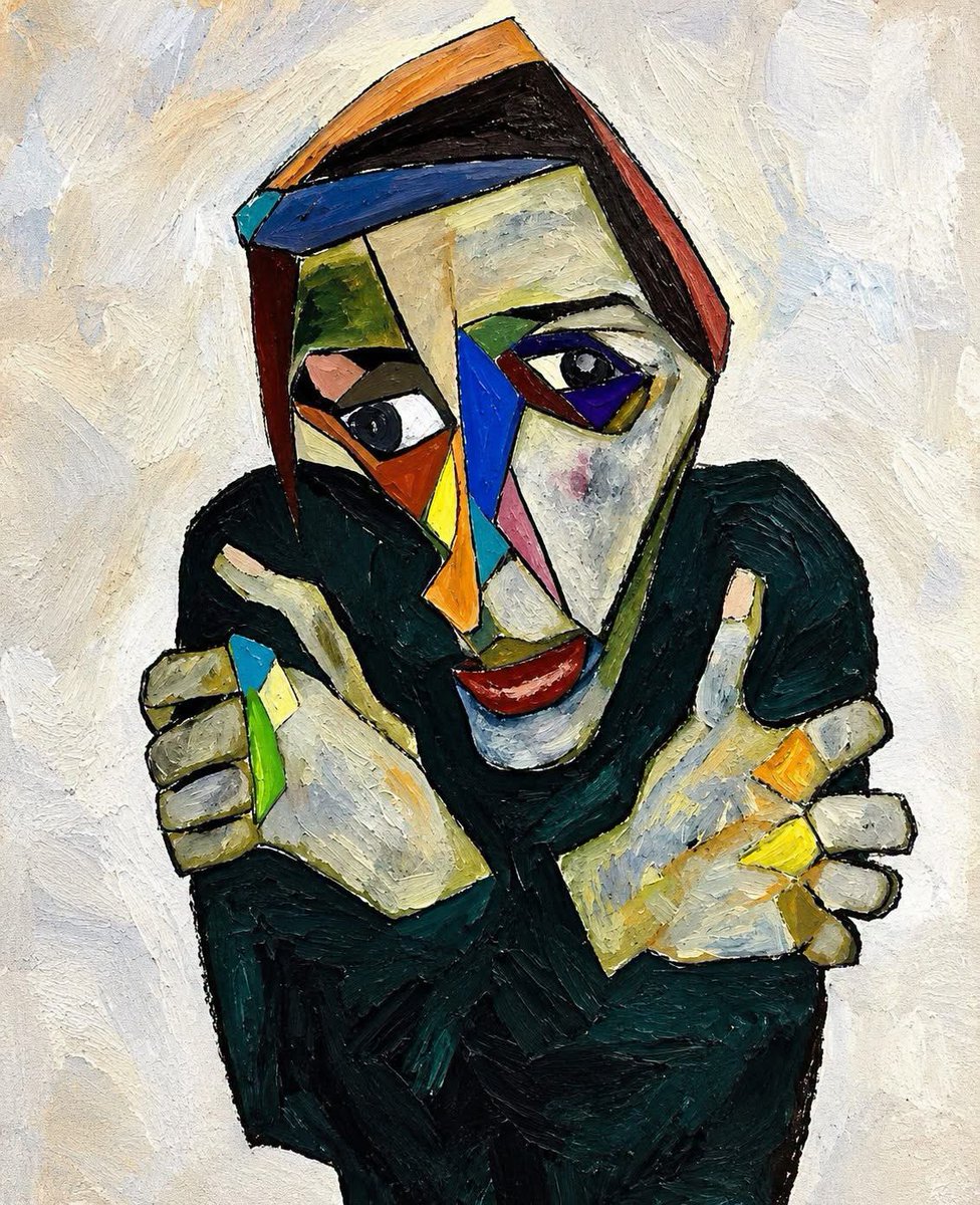 WorldWAdab's tweet photo. يخسر الإنسان مرة، ويبقى خائفًا، إلى الأبد ."

— Painting by Yofukuro. https://t.co/svBVHs19DF