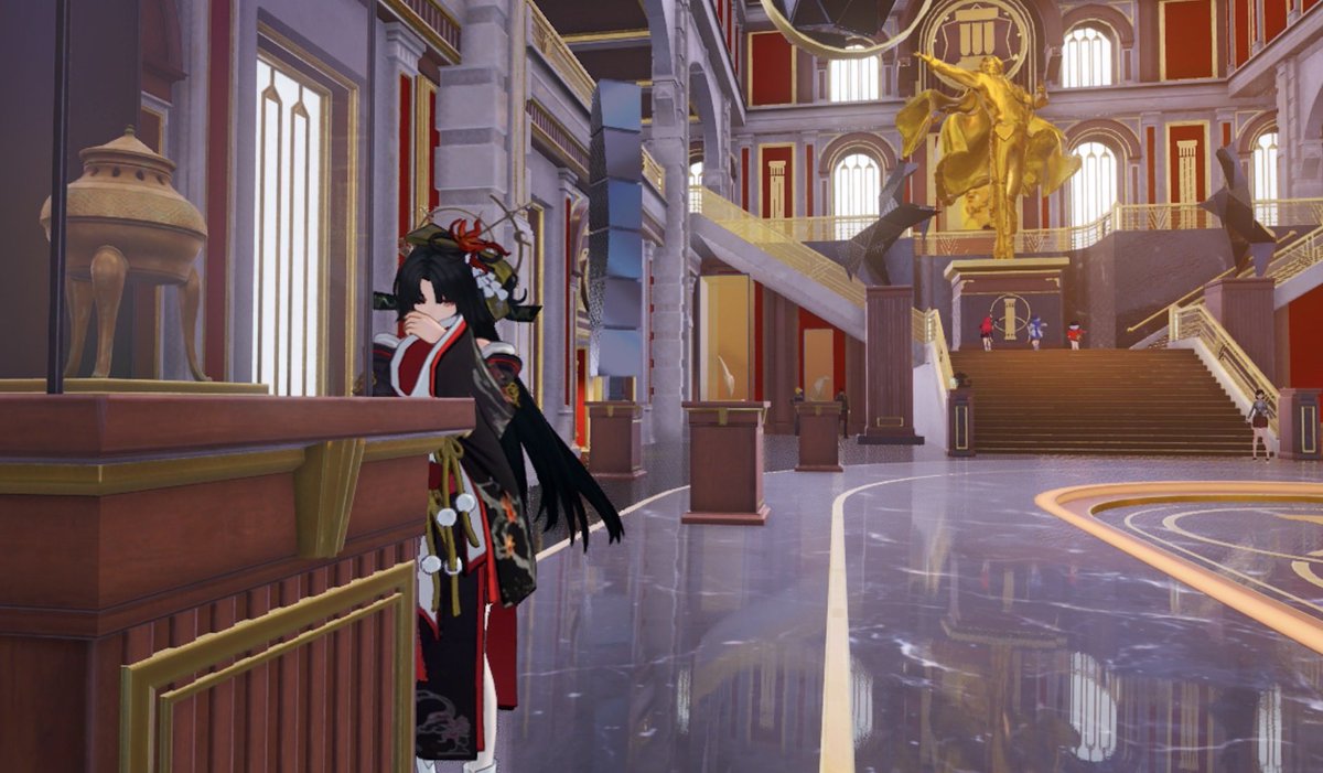CreamsodaMzw6's tweet photo. AND THEN THERE IS HOTORI LOOK AT THE ITEMS😭😭 (You can see Edgar, Nanally, and Sakiri in the background..) #Hotori #Edgar #Nanally #Sakiri #NTE https://t.co/5sNYqKd0HX