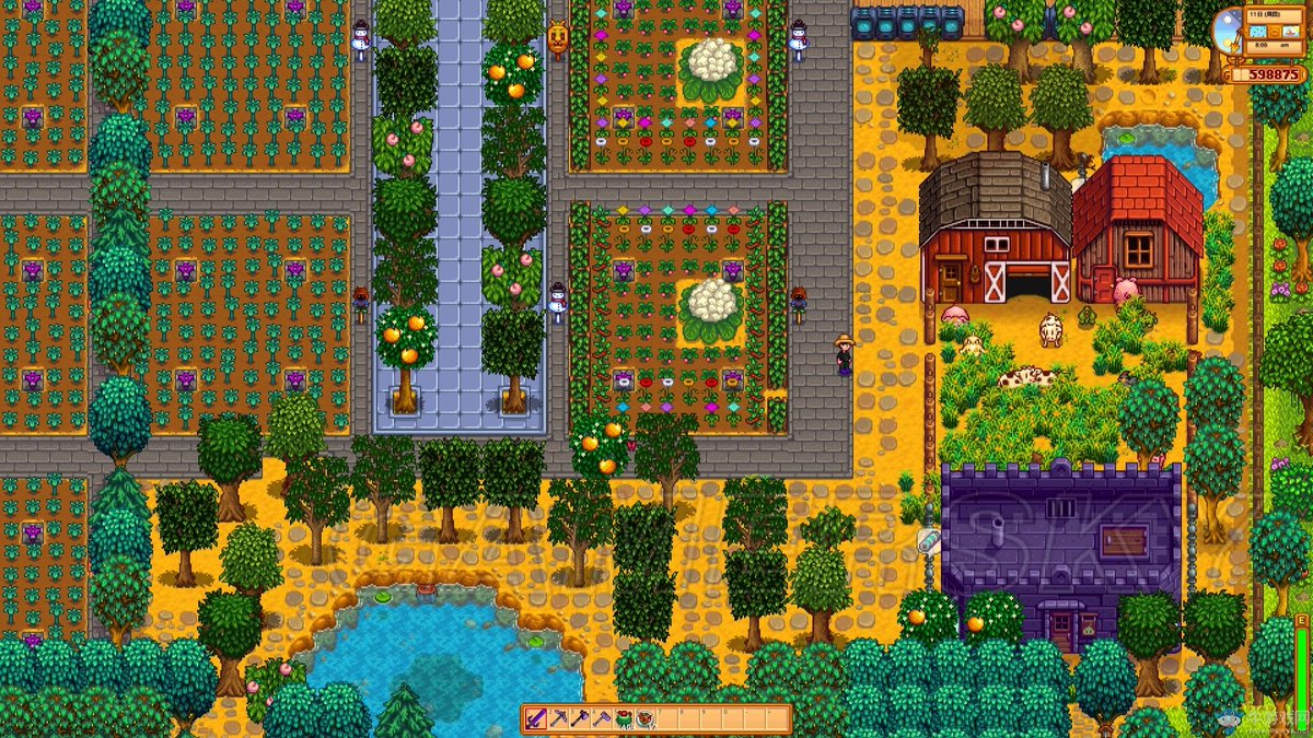 HeideKeeraqq's tweet photo. Just finished a 30-minute cozy farming session in Stardew Valley – my crop of strawberries is growing so well, and I found a hidden mushroom in the woods! A perfect chill start to my day~， https://t.co/bGEqwdGem1