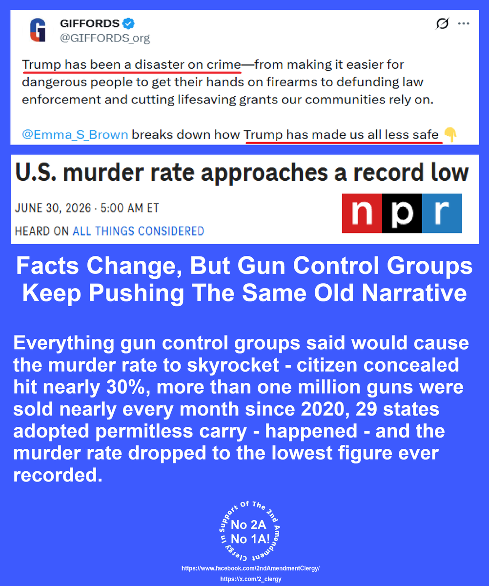 2_clergy's tweet photo. Sources:
https://t.co/ICOcRUsdXr
https://t.co/Eh8eaLS8Ke
https://t.co/qauNaQgWGx
https://t.co/F3OaRZ3AUc
https://t.co/nAtMHhpI85
#GunRights, #2A, #2ARights, #2ndAmendment,
#ConstitutionalCarry, #CCW, #ConcealedCarry
#DGU, #DefensiveGunUse https://t.co/XiY2NfUqaD