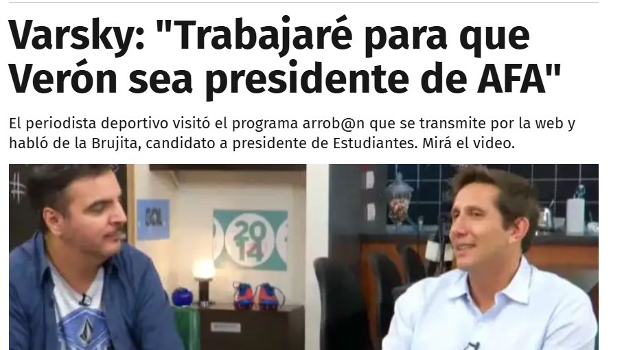 Agustincolianni's tweet photo. @santuke_ Varsky? Ah, sí, Varsky. https://t.co/kd6SXVyKec