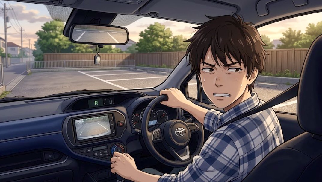 johokuds's tweet photo. 運転したことない人には「なんで？？」と理解されないこと選手権を開催します。

まずは私のターン😎
バックで駐車するとき、隣に車が止まってるときよりも、何も止まってないときの方が難しいこと。 https://t.co/65lz0GQm6v