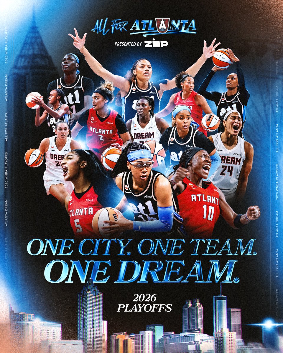 AtlantaDream's tweet photo. One team. One Dream 🅰️

We're 24 hours out from the start of something special. Don't miss the chance to witness greatness in person. Tickets still available: https://t.co/ebguCA47Su https://t.co/GdwsIjIMVU