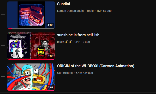 plueypawss's tweet photo. this might be the worst possible playlist ever (origin of the wubbox is such a niche inside joke) https://t.co/0VdjJmQ1Tj