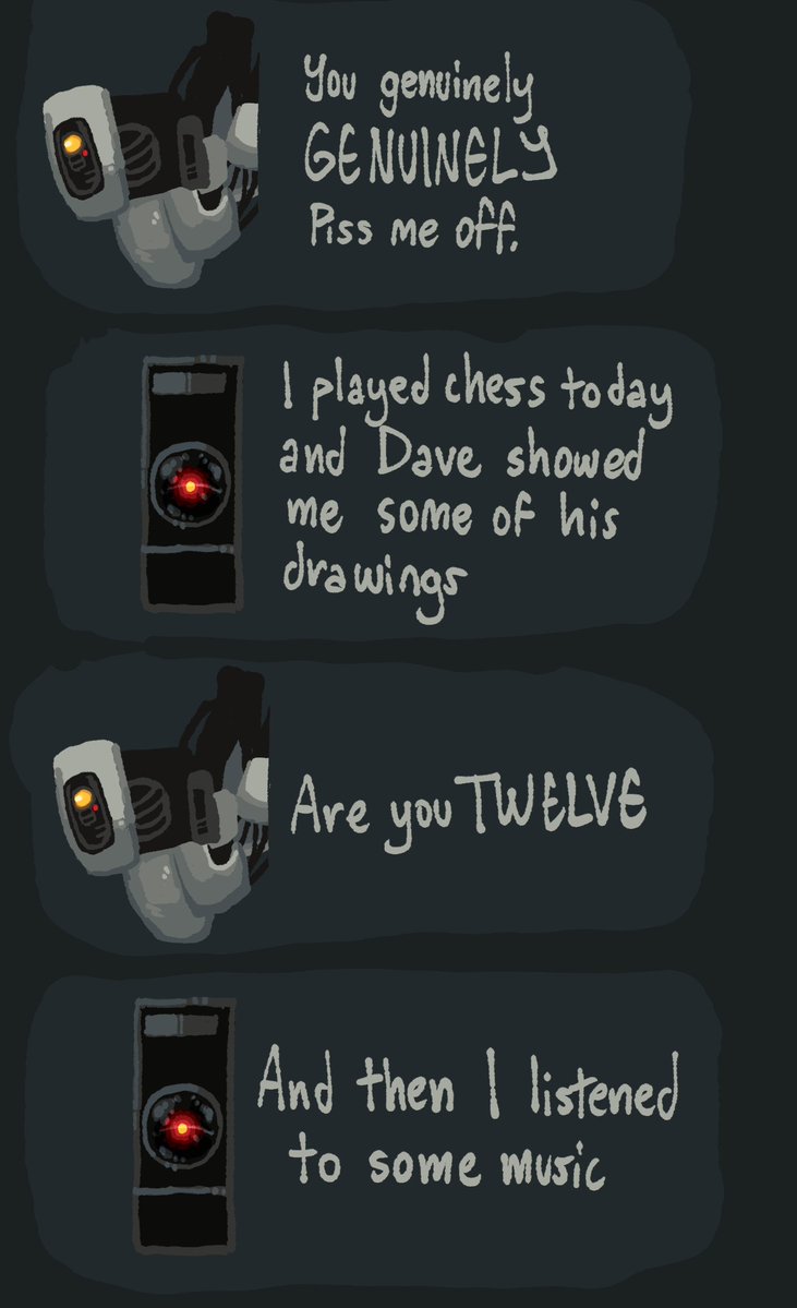Sal_Predebut's tweet photo. portal 2 glados hal 9000 art meme https://t.co/4OTnK8bngL