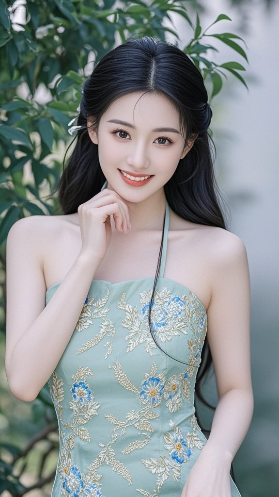 ooommmfb's tweet photo. This lovely photo captures a soft-spoken young woman (妇) with a shy (悄) smile, revealing the gentle warmth hidden in her quiet, full of unspoken emotions (蕴) in this cozy little scene—aren't they (呢) the sweetest view ever https://t.co/akFKKyiAfJ