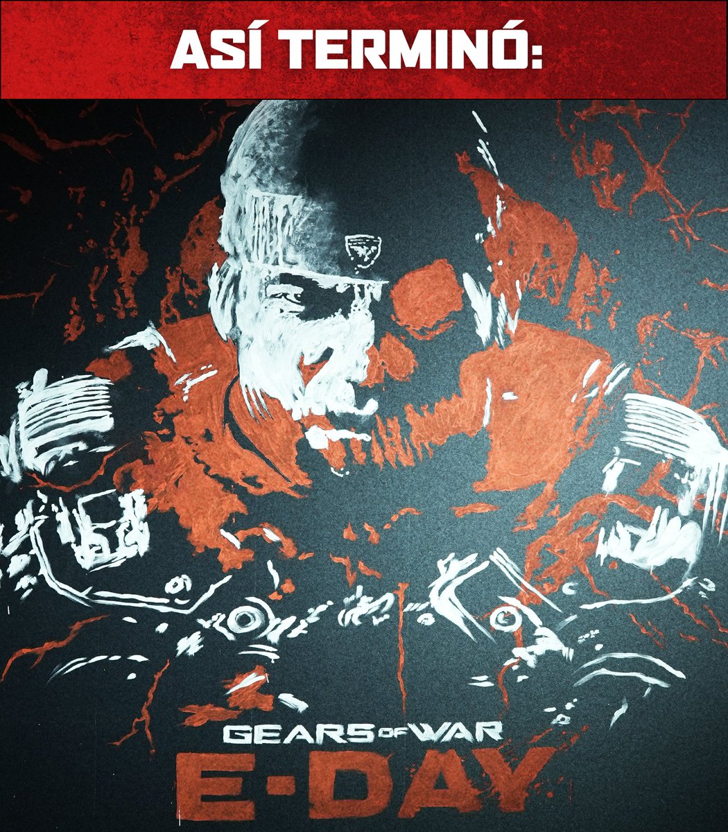 XBOXMexico's tweet photo. Gears of War: E-Day
Técnica: Acrílico sobre tela
Autor: @ratta_rodriguez
2026 https://t.co/TgxR3OS1Hl