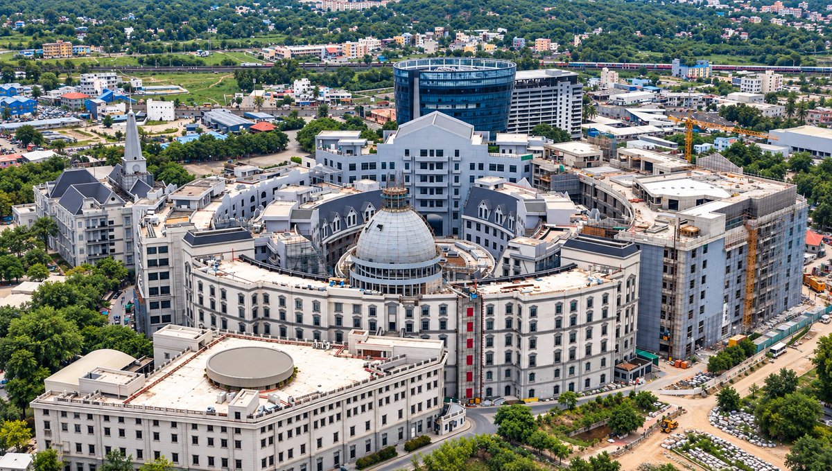 Ind_Whitepill's tweet photo. Zoho campuses across different parts of Tamil Nadu, each one a beautiful blend of work, nature and architecture. Truly a treat to the eyes! ✨ https://t.co/QjVqFtzly8