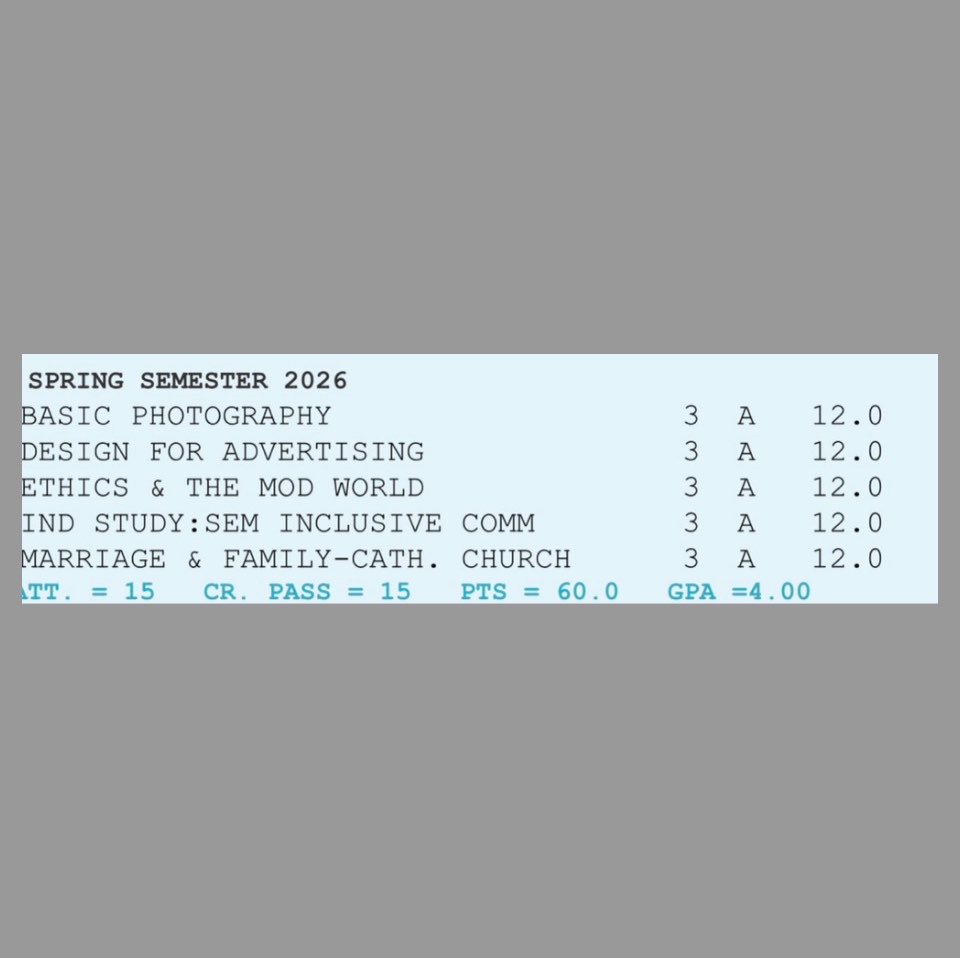beameupanto's tweet photo. @NICKIMINAJ since u love us posting our grades and certificates, here’s my Dean’s Honor List Certificate that i got two days ago, and here are my grades (4.0 GPA) that came along with it from last spring. hope you’re proud of me queen 🩷 https://t.co/qE26tVBGpr