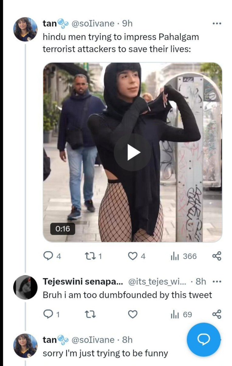 Hinduspirit0's tweet photo. Meet tejaswani senapathi from Srikakulam Andhra Pradesh India.

She says Kashmir doesn't belong to India, 

she is saying the Indian army has committed sexual assaults on Kashmiri women and Pakistani women, 

she spends her entire time spreading hate on Indian men.

@APPOLICE100 @SRIKAKULMPOLICE  @APDeputyCMO please do needful.

I have all the details, please DM me so I can provide them.