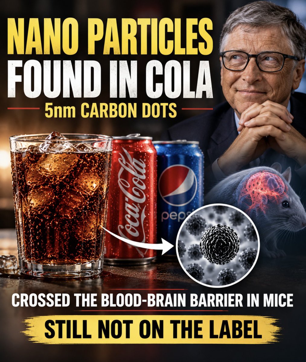 toobaffled's tweet photo. They found 5 nm carbon particles in Coke and Pepsi. In mice, those particles crossed the blood-brain barrier.

There was no acute organ damage observed in that particular study, so the researchers reported their findings accordingly. But the particles still aren’t listed on the label.

If it’s “just caramel from heating sugar,” explain that clearly on the can. And if the long-term effects of consuming these particles in humans aren’t known, say that too.

A drink consumed by millions of people shouldn’t require digging through a 2017 laboratory paper for consumers to discover what has been detected in it.

https://t.co/SvqDyUfoXk