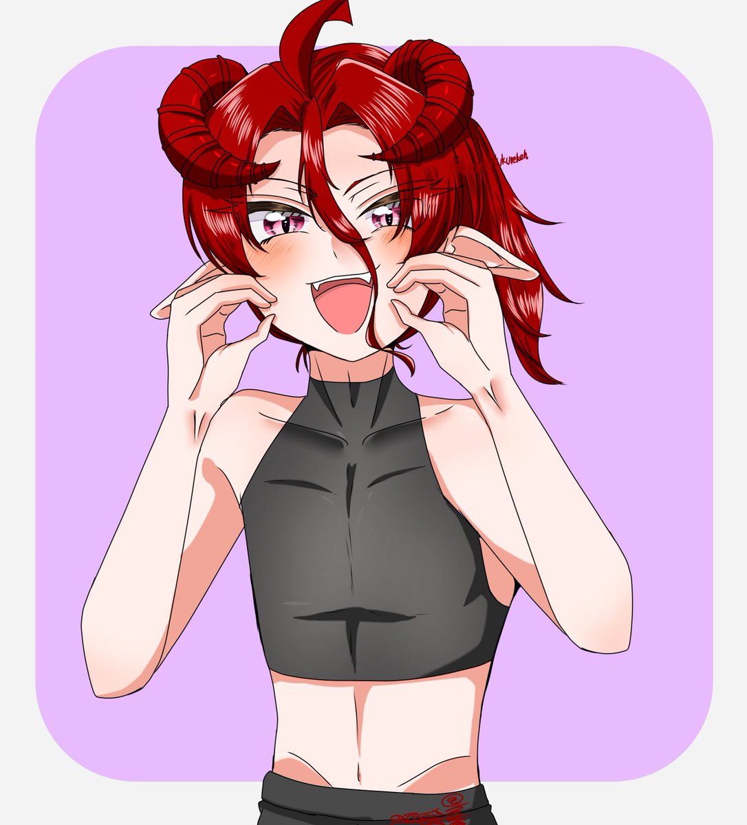 hukanoYUKUreheh's tweet photo. どうだ怖いだろ!!
 #イラスト  #オリキャラ https://t.co/N3zcOTKJZR