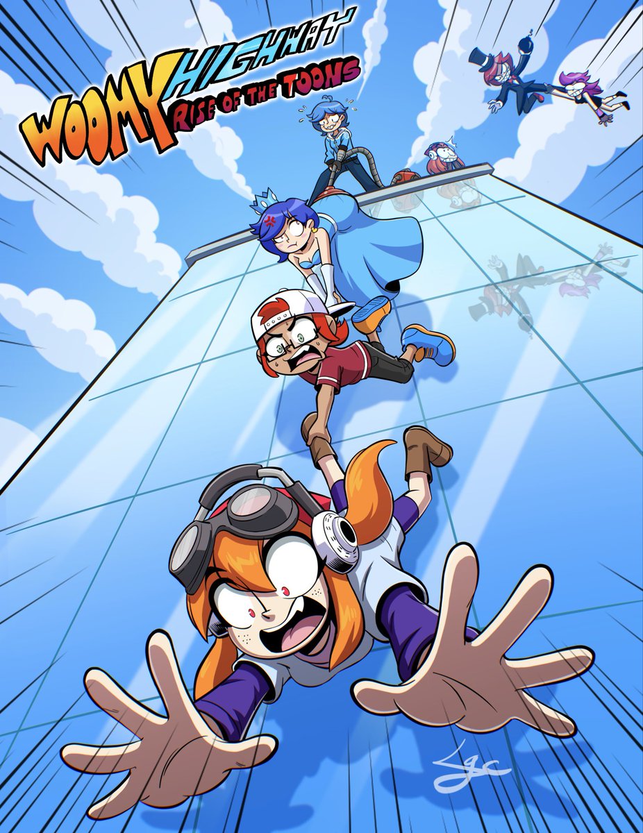 LgcRx's tweet photo. Made this poster to announce that Pixel Productions will be taking over the show after Thereel1 hands it off to focus on his original series.
I might also be involved as a 2D artist/animator for this project if given the green light.

#WoomyHighway #SMG4 #SMG4AU #PixelProductions #2DAnimation #2DArtist #DigitalArt #SMG4FanArt #AnimationPoster #ArtWork