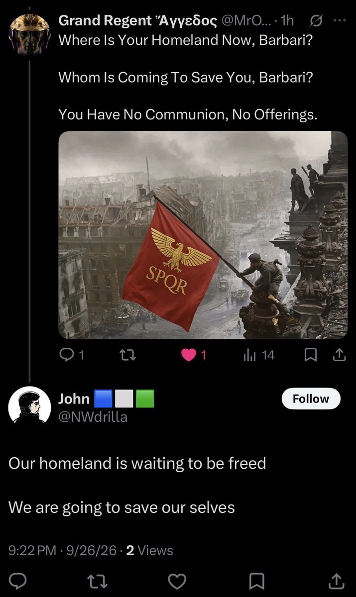 MrOptimus88's tweet photo. @NWdrilla @deeprightoprah @11111Rua111I11 “Our Homeland”? Your Whole Point Of View Is That America Is Lost Entirely And Somehow The NW is You’re Only Salvation.

Flip Flop. https://t.co/k92F15D7H5