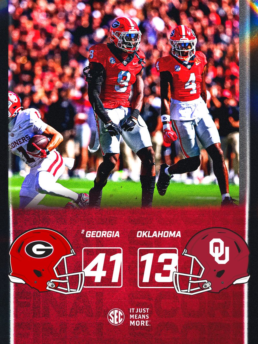 SEC's tweet photo. DAWGS KEEP DOMINATING 😤

@GeorgiaFootball x #SECFB https://t.co/xqDhBW3Rio