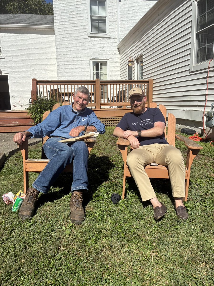 RobertOrdway's tweet photo. What a great time at All Fall Festival at The Berry Center in New Castle, KY.
Free copy of Wendell Berry’s 50th Anniversary printing of The Unsettling of America was a treat.
Also met fellow Hoosier, 89yo Dick Towner who also drove 2.5 hrs for the event. https://t.co/ld1BZH1iyc