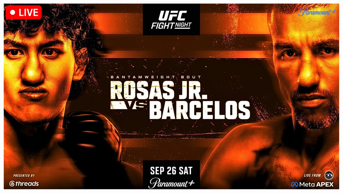 CityLifeMMA's tweet photo. 🚨LIVE COVERAGE🚨
UFC Fight Night: Rosas Jr. vs Barcelos
CLICK HERE to join the LIVE CHAT
https://t.co/KiMCnYzSf9
#UFCFightNight #UFC #UFCFightNight289 #UFCVegas121 #RosasJrvsBarcelos #MMA #Live #LiveStream #FightCompanion #MetaApex #UFCApex #TUFFinale #TUF34 #TheUltimateFighter https://t.co/u0NHkmpuFm
