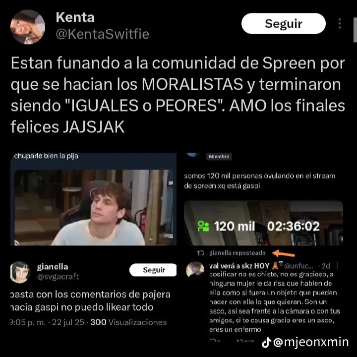 AlexNcewcq's tweet photo. Spreen habla de las comunidades y no se acuerda como la comunidad acoso fuertemente a gaspi? Pero no dijo nada por que era hombre y no importa no? también habla de las comunidades cuando hay mujeres que se hicieron el nombre de spreen cortandose no? Que buena comunidad diosss🤮 https://t.co/8APqru615D