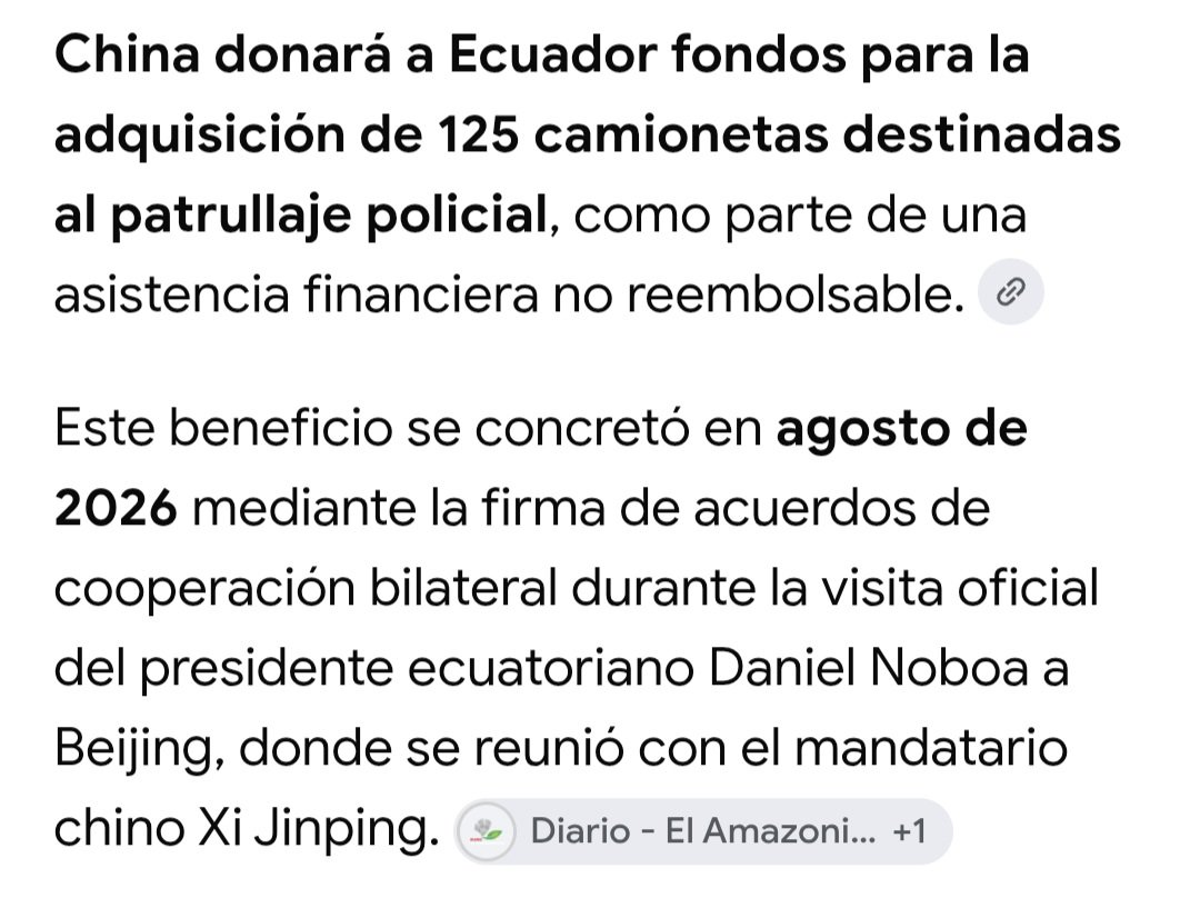 luly_alban's tweet photo. @politicsecu Los patrulleros fueron regalo de los Chinos, cuando FISCALICEMOS vamos a ver ese marquillaje 😎 https://t.co/F0hRiOjaaJ