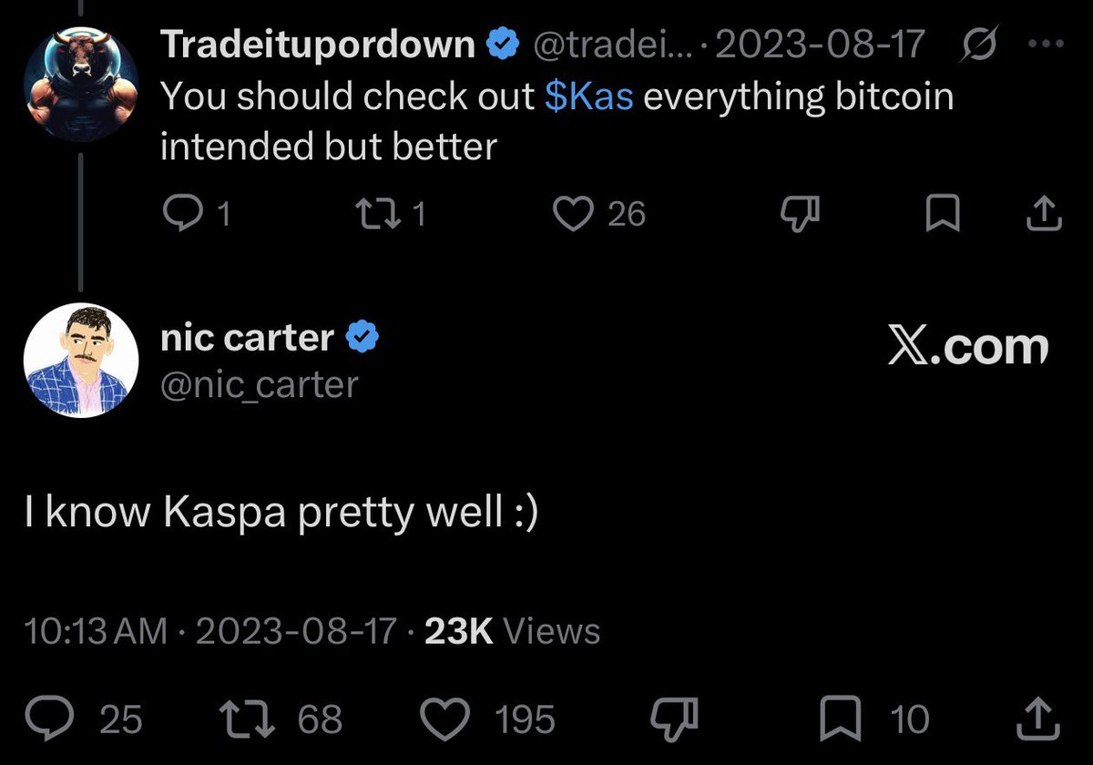 bySukie's tweet photo. The land grab for a superior version of $BTC appears to be underway

Make sure you secure a favorable allocation in the new system $KAS 

ft @nic_carter &amp; @lexfridman https://t.co/NHzyoqB3ZY