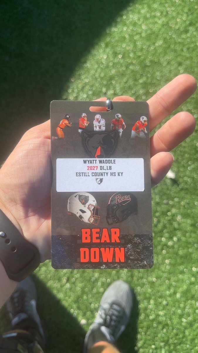 wyattwaddle56's tweet photo. Had a great time at the @UPIKEFOOTBALL  game today!!!! Thank you @CoachMikeHarris for the invite, glad to get to see the campus and see what a game looks like!!! https://t.co/vLfwo4VGlY