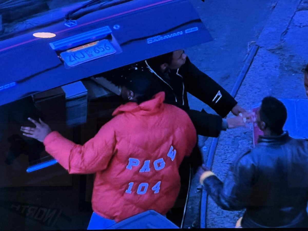 AG's tweet photo. Watching New Jack City and saw this jacket. Asked all kinds of AI, none of them know what Page 104 is or means. Humans? Any of you know? https://t.co/sZcygRCG1S