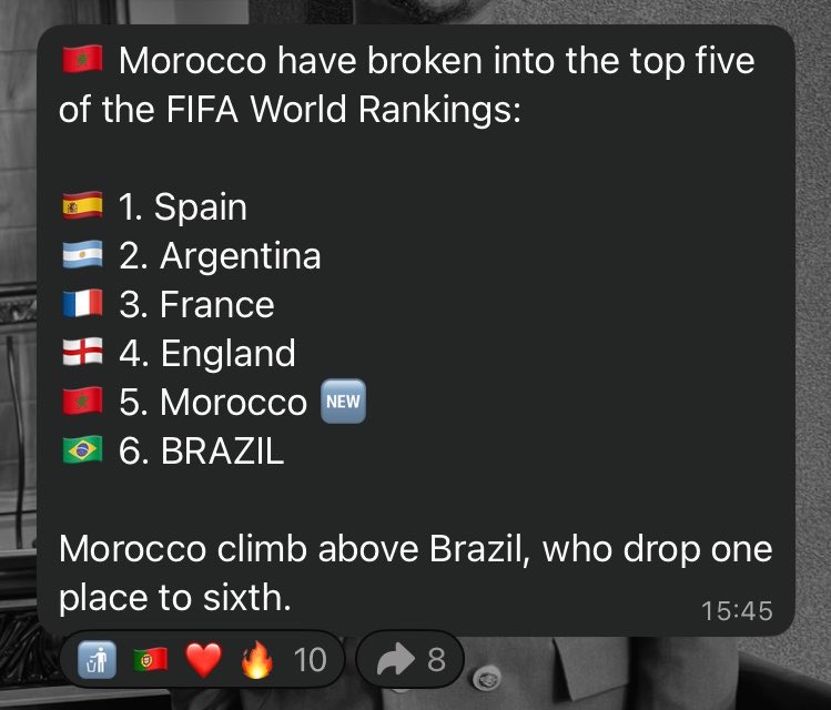 TheeUncleTee17's tweet photo. One day a real African country will enter the Top 5📌 https://t.co/JxqyXm0UQZ