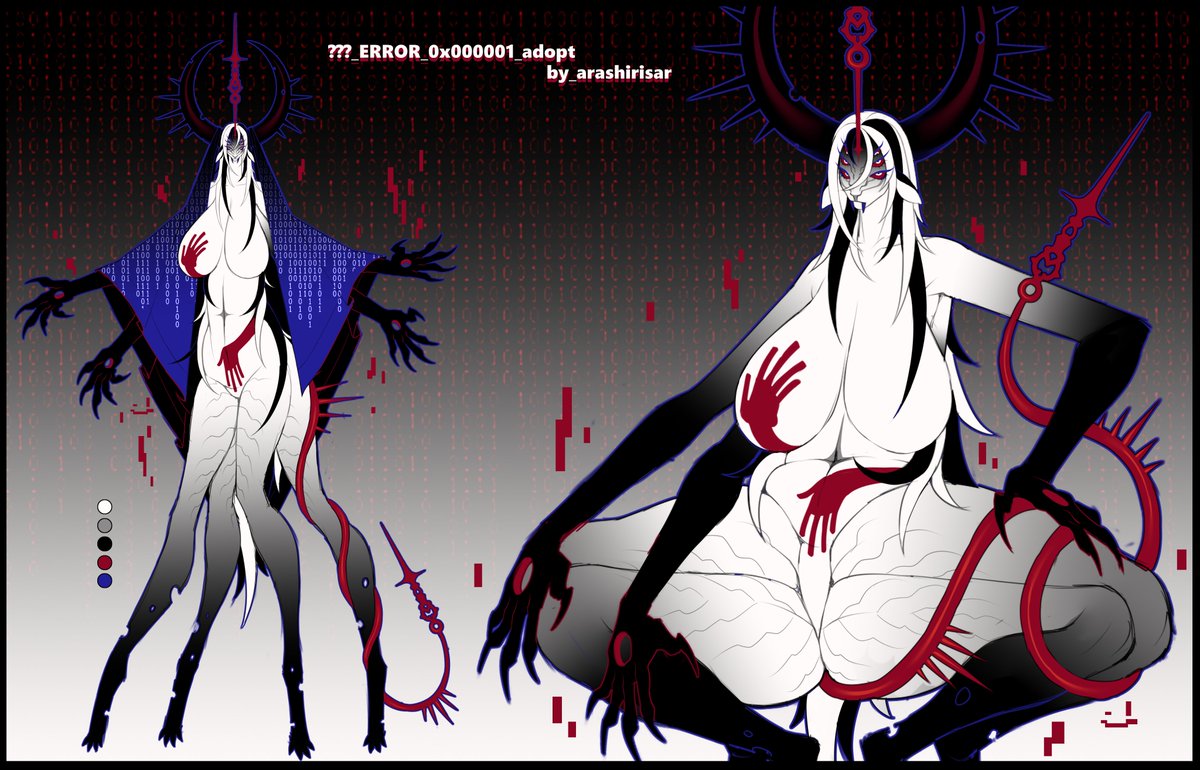 arashirisar_sfw's tweet photo. ???_ERROR_0x000001 adopt, auction bel0w! #OC #Adoptable https://t.co/8UbX44RO0q