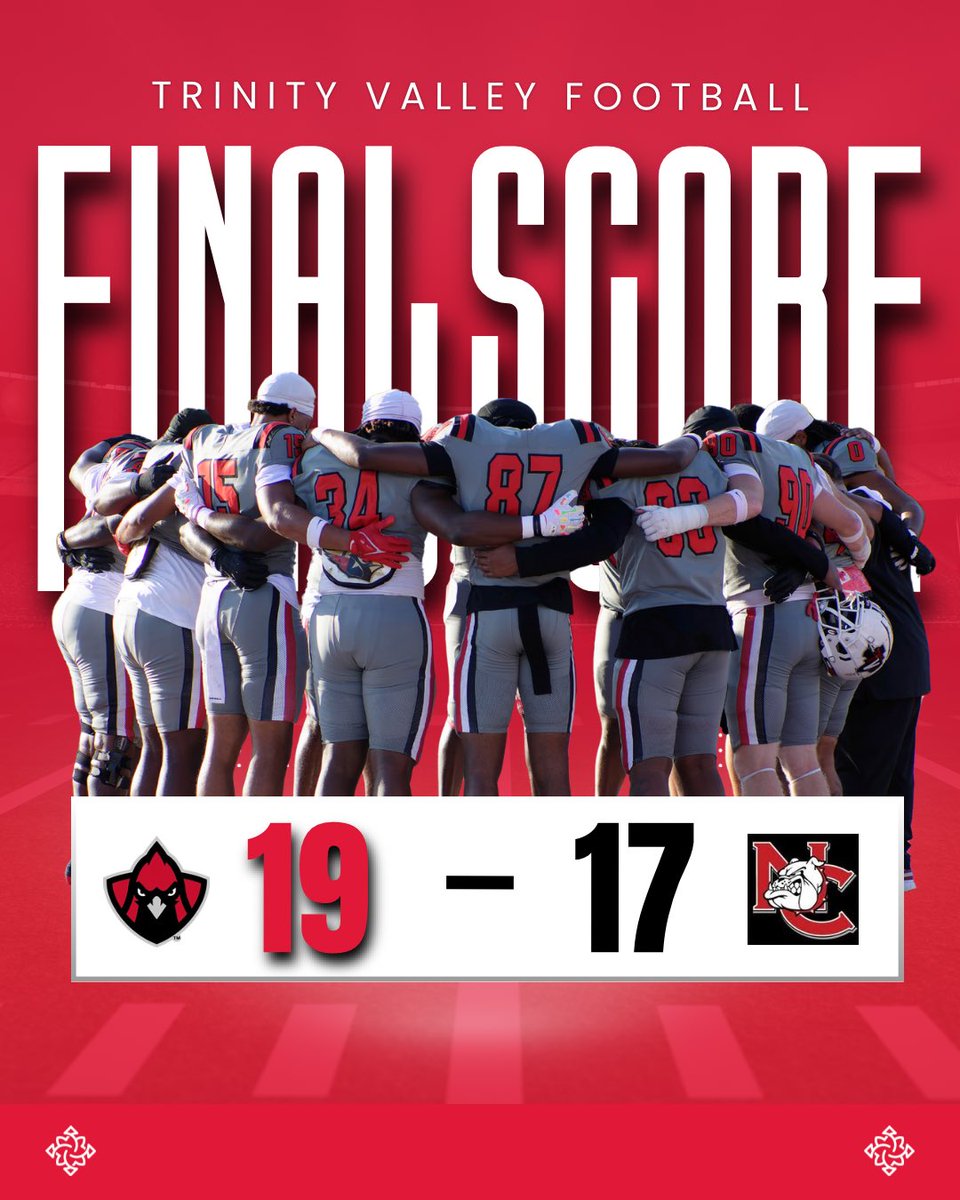 TVCCsports's tweet photo. THEY HAD 14, WE HAD TIME😈

WalkdownU came out today as the Cardinals come back and take the W😤🔥

Final: 19-17 

Assignments Complete✅ Neighbors HANDLED! https://t.co/piPIYBSTYY