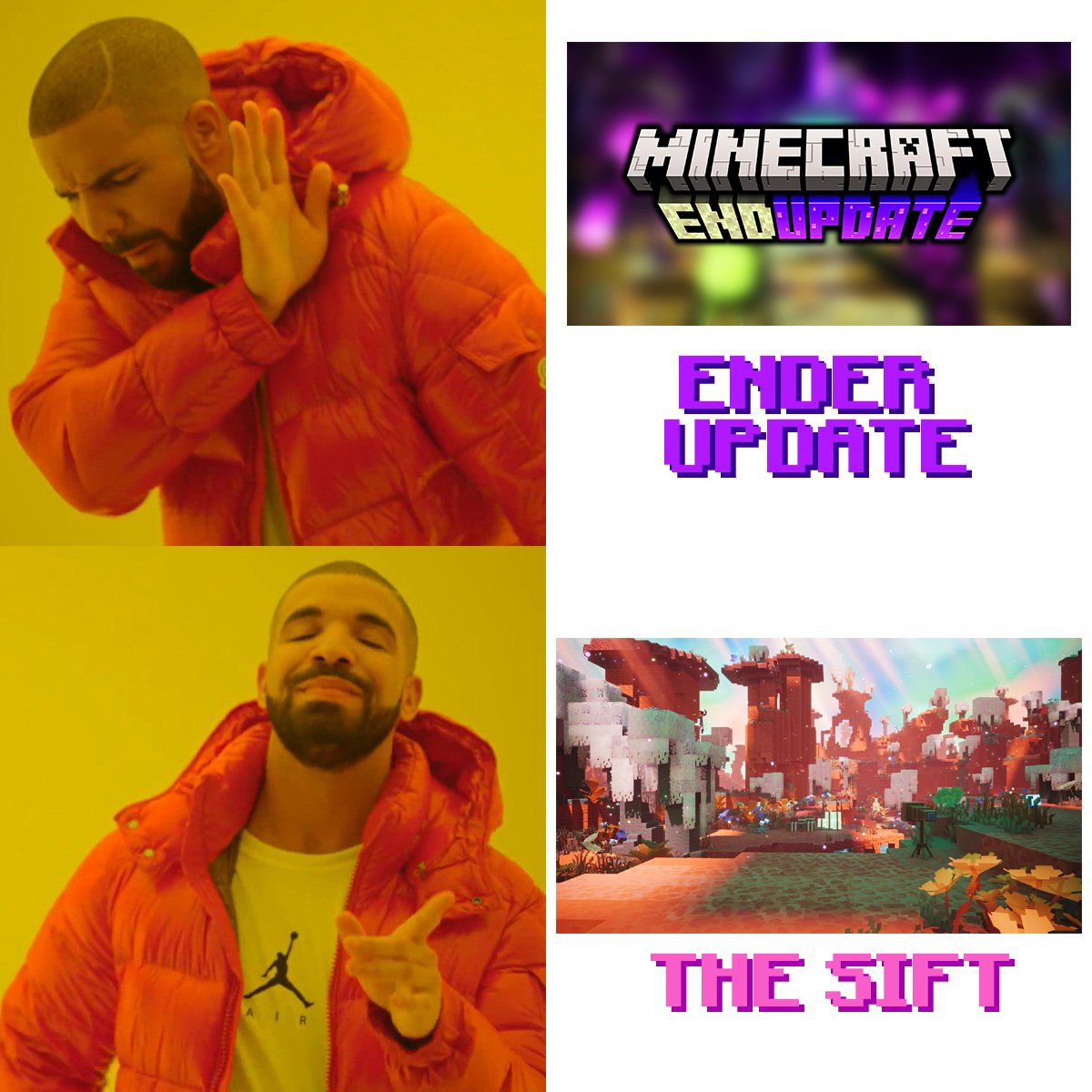 GOLRIVER_'s tweet photo. 🤔POV Mojang claiming they listen to the community..
#EnderUpdate #TheSift #MinecraftUpdate https://t.co/6puHx8nNjw