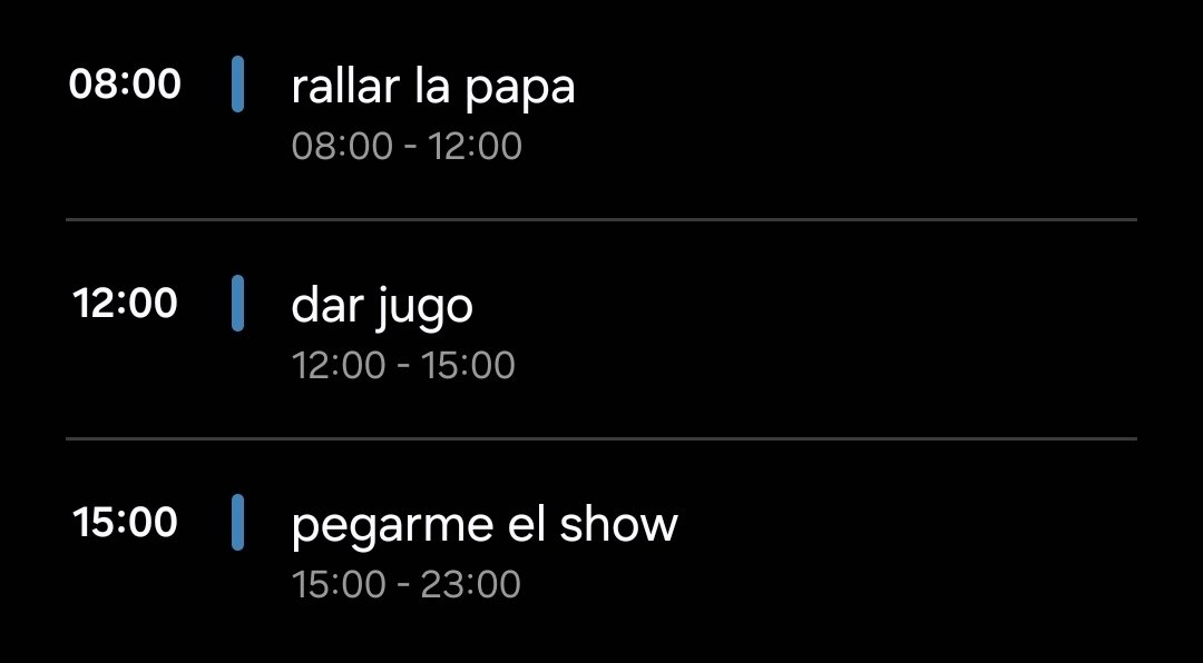 samuuisnotreal's tweet photo. mi apretada agenda de fin de semana https://t.co/FJk64IbPh1