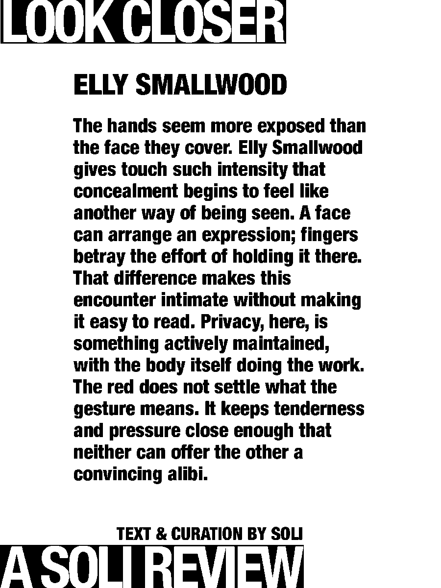 solisolsoli's tweet photo. Holding my face together · Elly Smallwood https://t.co/Cc6BSEtFx4