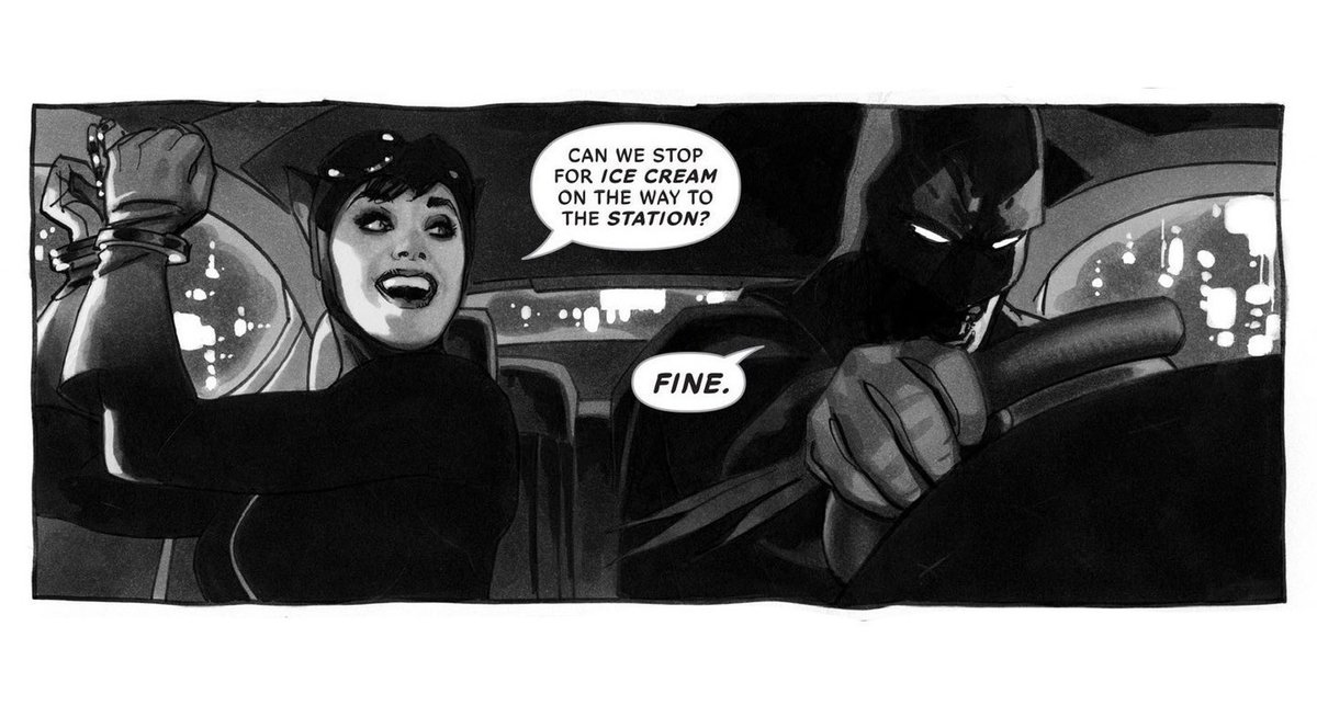 TheBatHome's tweet photo. Batman and Catwoman by Adam Hughes https://t.co/2y9ph9fQwF